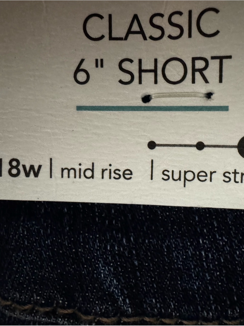 Dark Indigo Denim Women's Shorts - Classic Casual Maurices - Picture 5 of 5